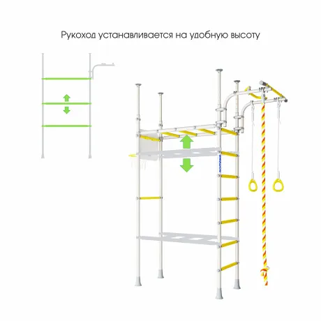 Шведская стенка ROMANA R4 белый прованс - Фото 3