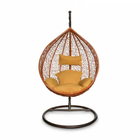 Подвесное кресло KVIMOL KM 0001 средняя оранжевая корзина - Фото 2