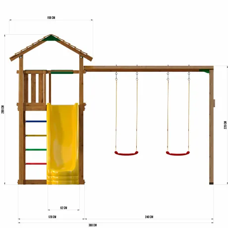 Детские городки Jungle Gym JC8 Троодос - Фото 4