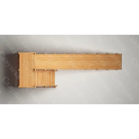 Зимняя деревянная горка Савушка "Зима wood-6" - Фото 5