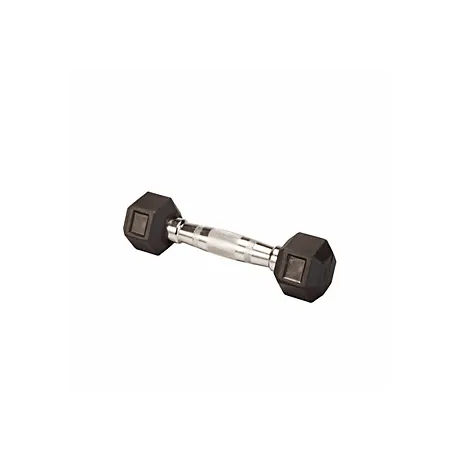 Гантель Body Solid гексагональная обрезиненная, хромированная ручка, 1 кг