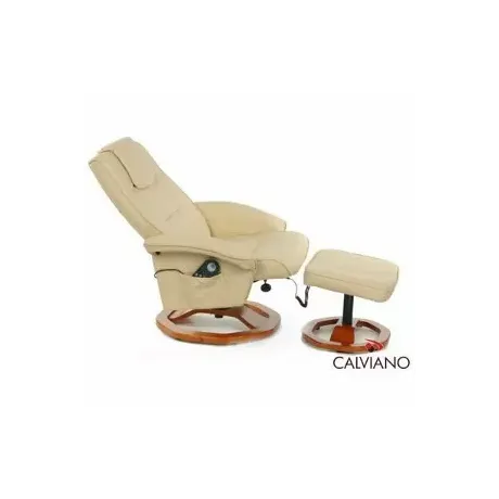 TV-кресло Calviano 20 с пуфом (бежевое, массаж) - Фото 2