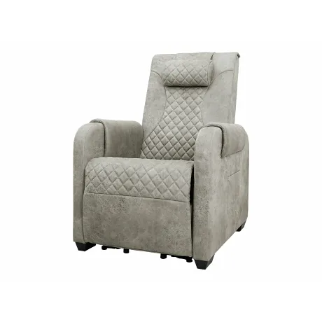 Массажное кресло реклайнер с подъемом FUJIMO LOUNGE UP F7003 ULFL Смоки (Orlando 4) - Фото 9