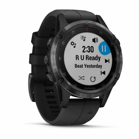 Мультиспортивные часы Garmin FENIX 5 PLUS SAPPHIRE черный - Фото 7