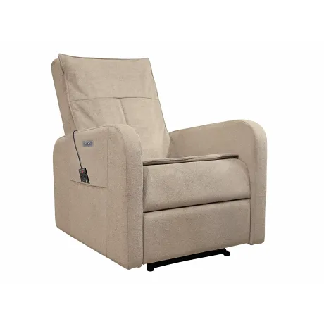 Массажное кресло реклайнер с электроприводом FUJIMO E-COMFORT CHAIR F3005 FEF Ваниль (Sakura 4) - Фото 6