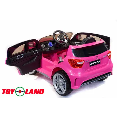 Электромобиль ToyLand Mercedes-Benz A45 розовый - Фото 6