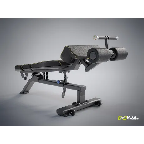 Скамья для пресса регулируемая DHZ Adjustable Decline Bench E-1037В - Фото 8