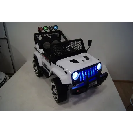 Электромобиль RiverToys JEEP T008TT (белый) - Фото 19