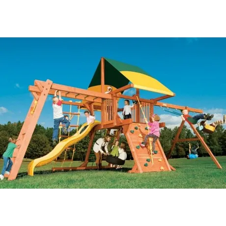 Игровая площадка Woodplay Castle Combo III с тентованной крышей