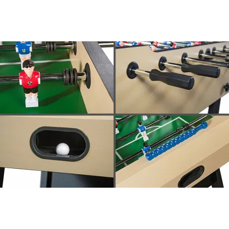 Настольный футбол (кикер) Weekend «Maccabi» (140x75x89, светлый, складной) - Фото 7