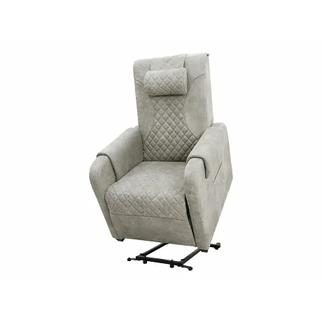 Массажное кресло реклайнер с подъемом FUJIMO LOUNGE UP F7003 ULFL Смоки (Orlando 4) - Фото 10