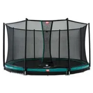 Профессиональный батут BERG InGround Favorit Green 430 + защитная сетка Safety Net Comfort