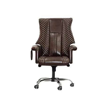 Офисное массажное кресло EGO President EG1005 Шоколад (Арпатек) - Фото 3