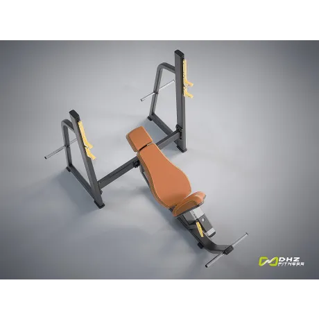 Скамья-стойка для жима под углом вверх DHZ Olympic Bench Incline E-1042В - Фото 7