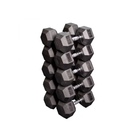 Набор гексагональных гантелей Body Solid: 5 пар от 24,75 кг до 33,75 кг (шаг 2,25 кг)