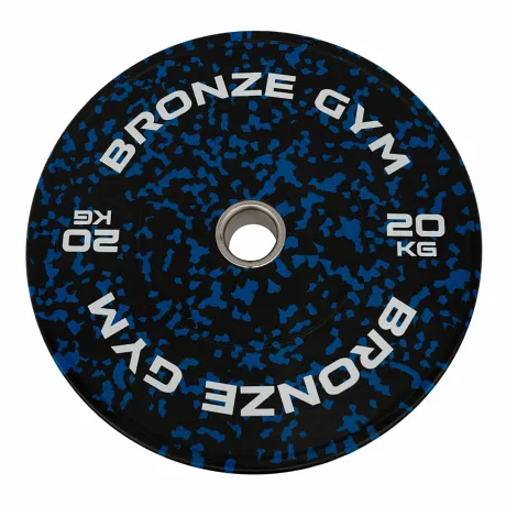 Диск бамперный Bronze Gym камуфляж синий 20 кг