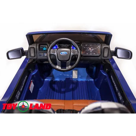 Электромобиль ToyLand Ford Ranger синий - Фото 6