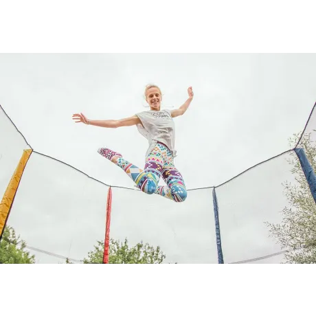 Батут Sundays Acrobat-D465 (с сеткой, разноцветный) - Фото 6