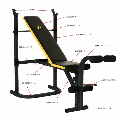 Силовая скамья со стойками DFC D003 - Фото 2