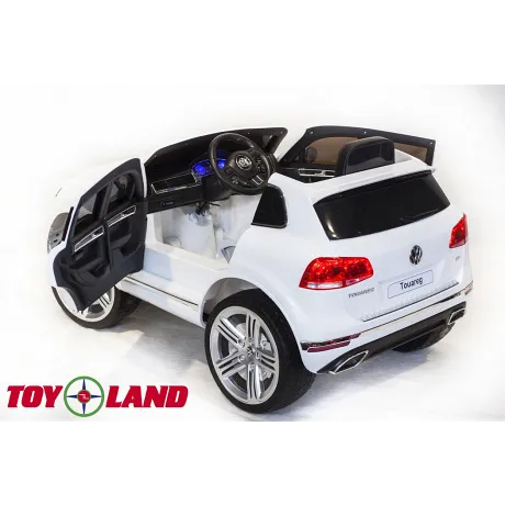 Детский электромобиль ToyLand Volkswagen Touareg белый - Фото 6
