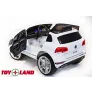 Детский электромобиль ToyLand Volkswagen Touareg белый - Фото 6