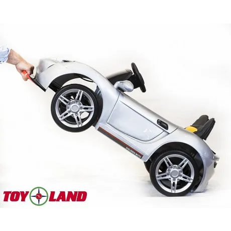 Электромобиль ToyLand Porsche Sport mini BBH 7188 серебро (краска) - Фото 8