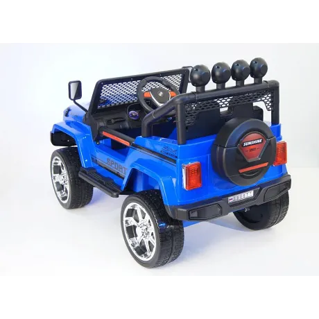 Электромобиль RiverToys JEEP T008TT (синий) - Фото 9