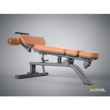 Скамья для пресса регулируемая DHZ Adjustable Decline Bench E-1037В - Фото 3
