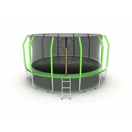 Батут с внутренней сеткой и лестницей EVO JUMP Cosmo 16ft (Green) - Фото 6