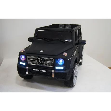 Электромобиль RiverToys Mercedes-Benz G65 AMG черный матовый - Фото 3