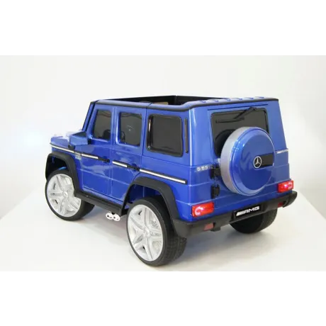 Электромобиль RiverToys Mercedes-Benz G65 AMG 4WD синий глянец - Фото 3