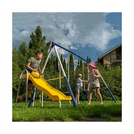 Детский комплекс DFC качели, качели-балансир, горка 74201 - Фото 11
