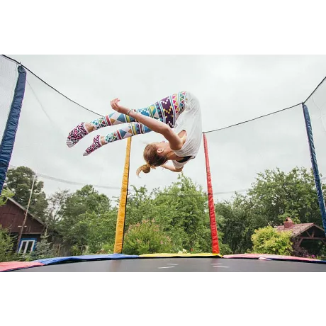 Батут Sundays Acrobat-D252 (с сеткой, разноцветный) - Фото 6