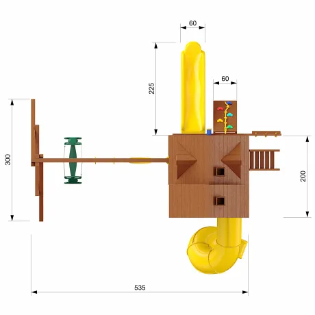 Детский игровой комплекс New Sunrise Fort Deluxe - Фото 4