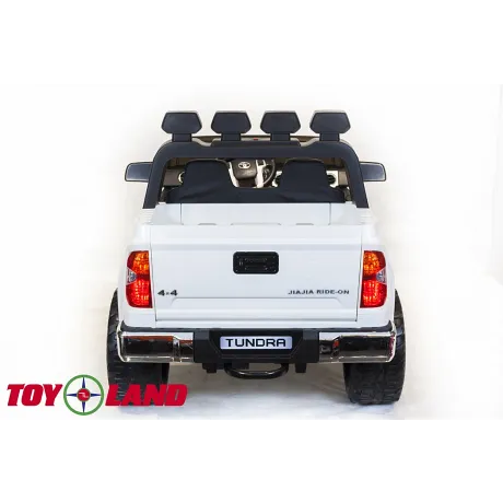 Детский электромобиль ToyLand TOYOTA TUNDRA MINI белый - Фото 6