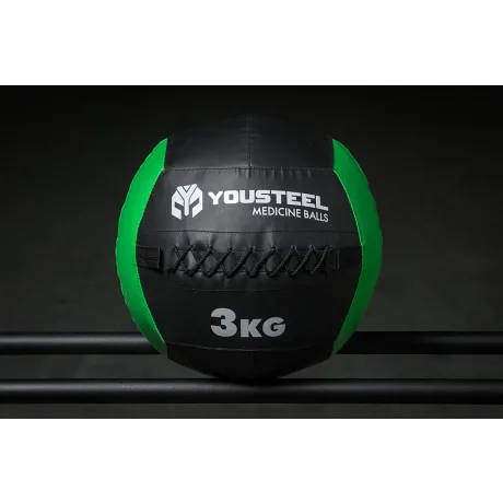 Медбол Yousteel 3 кг, со шнуровкой