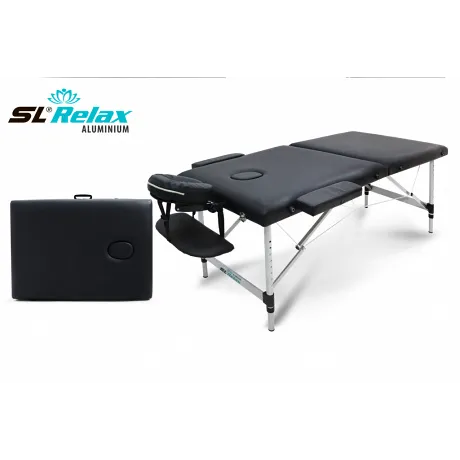 Массажный стол складной START LINE Aluminium (черный) - Фото 2