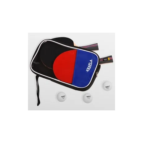 KRAFLA S-T1000 Набор для н/т: ракетка (2шт), мяч (3шт) - Фото 11