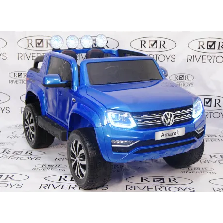 Электромобиль RiverToys VOLKSWAGEN-AMAROK-M999MM Blue - Фото 21