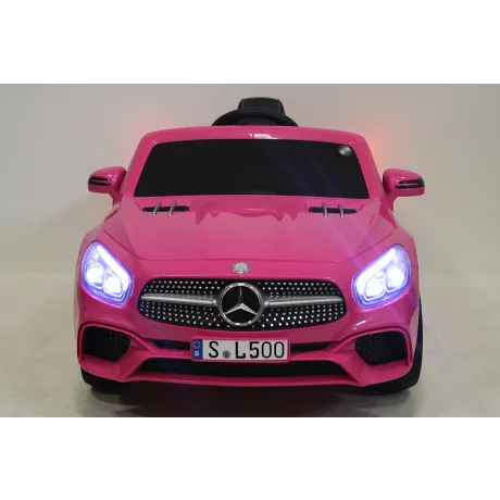 Электромобиль RiverToys MERCEDES-BENZ SL500 (розовый) - Фото 3