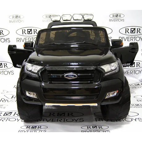 Электромобиль RiverToys NEW FORD RANGER 4WD (черный глянцевый) - Фото 10