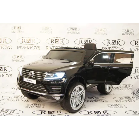 Электромобиль RiverToys VOLKSWAGEN TOUAREG Black - Фото 6
