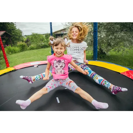 Батут Sundays Acrobat-D435 (с сеткой, разноцветный) - Фото 5