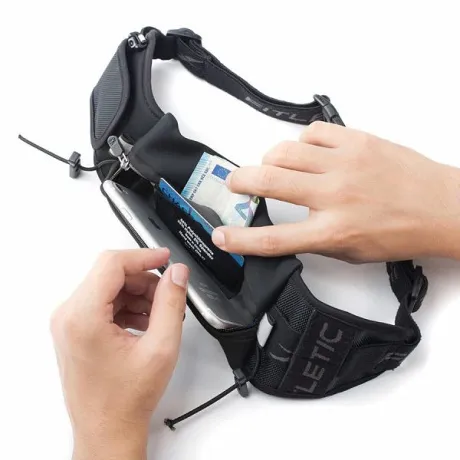 Беговая сумка на пояс FITLETIC Ultimate II (черная молния) - Фото 2