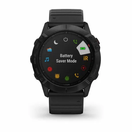 Часы Garmin FENIX 6X Pro черный с черным ремешком - Фото 5