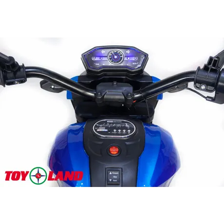 Электромотоцикл ToyLand Moto Sport DLS01 синий - Фото 11