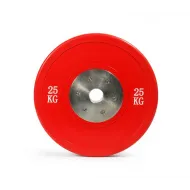 Профессиональный соревновательный диск Stecter для штанги 25 кг (красный)