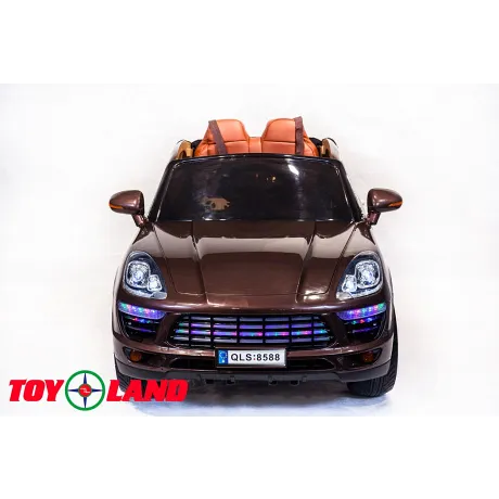 Электромобиль ToyLand Porsche Macan QLS 8588 коричневый - Фото 3