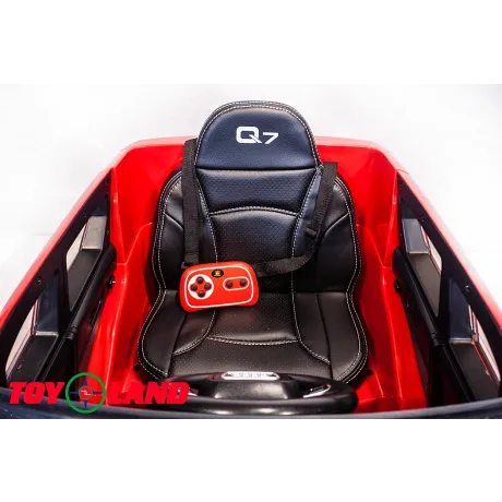 Электромобиль ToyLand Audi Q7 высокая дверь красный - Фото 8