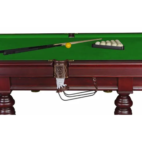 Бильярдный стол для русского бильярда Weekend «Дебют» 12 ф (махагон, плита 25мм, 8 ног) - Фото 4